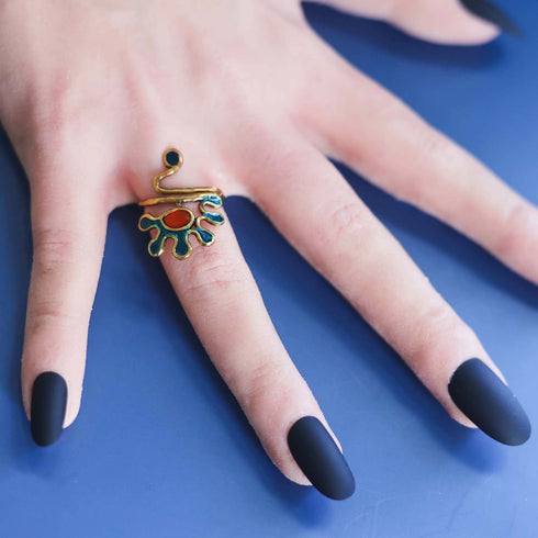 Berber Gripoix Wrap Ring